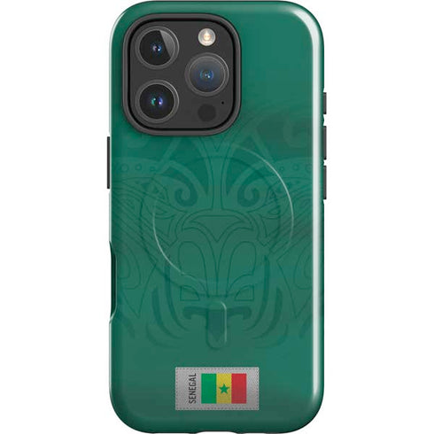 Senegal Soccer Flag iPhone 16 Pro Max Magsafe Impact Case